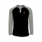 Lapco Flame-Resistant Raglan Sleeve Henley Glack Gray T-Shirt 